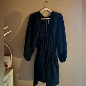Free People Black Long Sleeve Dress